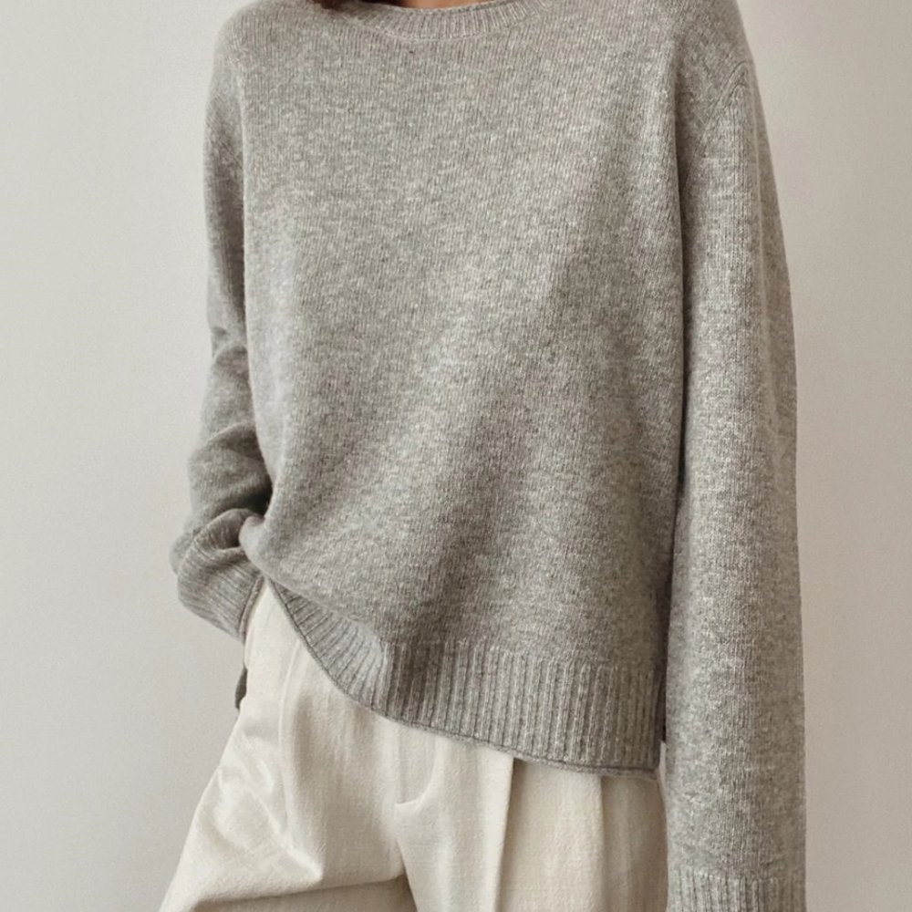 Jenni Kayne Everyday Sweater Heather Gray Size XS